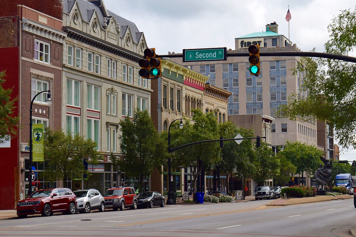 Italianate style commercial building in Hamilton Ohio featuring arched windows and historic masonry design